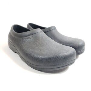 Crocs Bistro Unisex Slip-Resistant Work Clogs Women's Size 8 Men's 6 Black